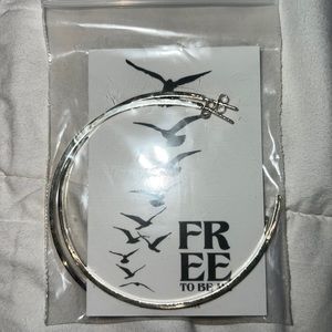 Silver hoops